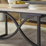 Hooker Furnishings Tranquillity Rectangular Extending Dining Table with Metal Base