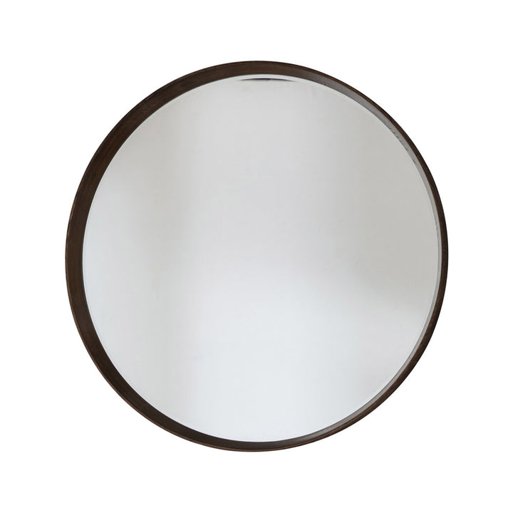 Horizon Round Mirror – Walnut – Large