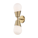 Hudson Valley Lighting Cora Wall Sconce with Aged Brass – Excess Stock
