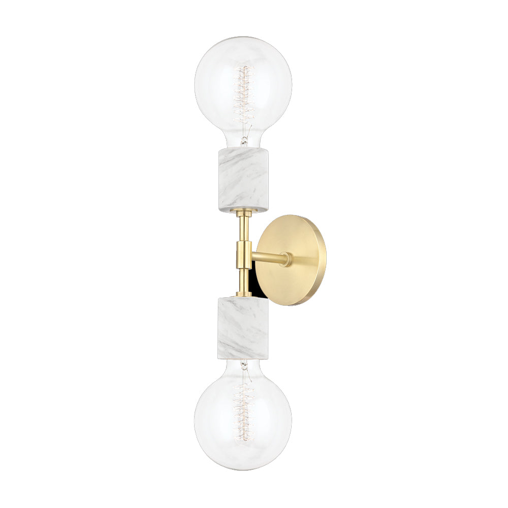 Hudson Valley Lighting Asime Wall Sconce – Aged Brass