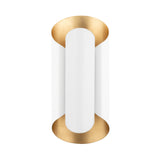 Hudson Valley Lighting Banks Wall Sconce – Gold Leaf and White