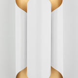 Hudson Valley Lighting Banks Wall Sconce – Gold Leaf and White