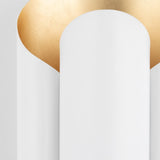 Hudson Valley Lighting Banks Wall Sconce – Gold Leaf and White
