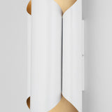 Hudson Valley Lighting Banks Wall Sconce – Gold Leaf and White