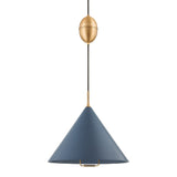 Hudson Valley Lighting Fontana Pendant Light – Slate Blue