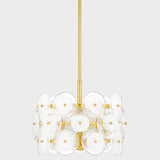 Hudson Valley Lighting Zoella 3 Light Pendant – Aged Brass