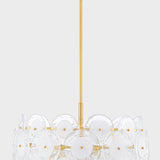 Hudson Valley Lighting Zoella 5 Light Pendant – Aged Brass