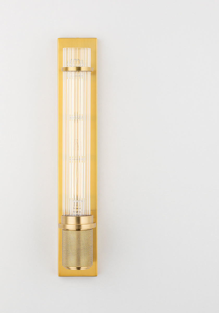Hudson Valley Lighting Shaw Wall Sconce – Aged Brass