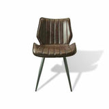 Humphrey Dining Chair – Chestnut PU Leather – Set of 2