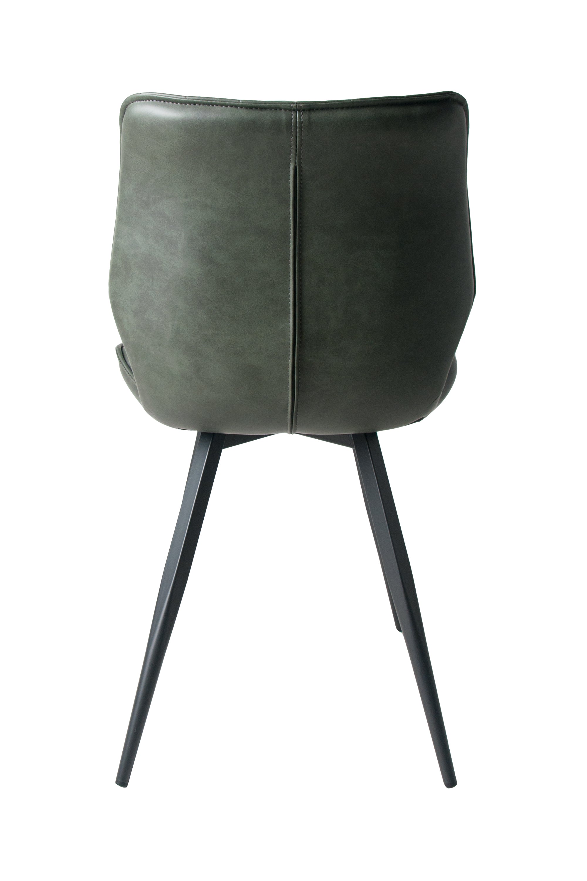 Humphrey Dining Chair – Forest Green PU Leather – Set of 2