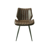 Humphrey Swivel Dining Chair – Chestnut PU Leather – Set of 2