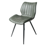 Humphrey Swivel Dining Chair – Forest Green PU Leather – Set of 2