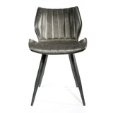 Humphrey Swivel Dining Chair – Grey PU Leather – Set of 2