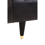 Huxley Leather 3 Seater Sofa – Ebony Leather