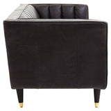 Huxley Leather 3 Seater Sofa – Ebony Leather
