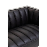 Huxley Leather 3 Seater Sofa – Ebony Leather