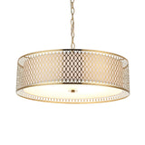 Isadora Small Pendant Light - Gold and White