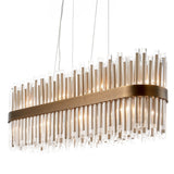 RV Astley Colmar Long Chandelier – Antique Brass
