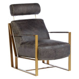 Jamison Lounge Chair – Ebony Leather
