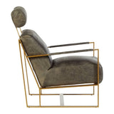Jamison Lounge Chair – Ebony Leather