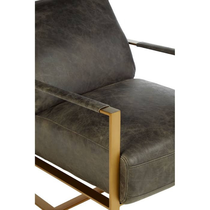 Jamison Lounge Chair – Ebony Leather