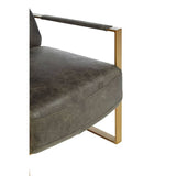 Jamison Lounge Chair – Ebony Leather