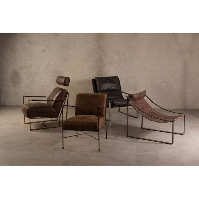 Jamison Lounge Chair – Brown Leather