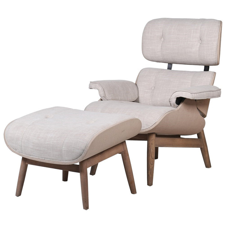 Jamison Lounge Chair with Footstool