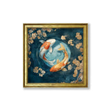 Japanese Koi Carp Dawn - Gold Hurstwood Square Frame