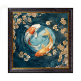 Japanese Koi Carp Dawn - Oxford Square Frame