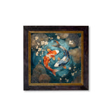 Japanese Koi Carp Dusk - Oxford Square Frame