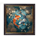 Japanese Koi Carp Dusk - Oxford Square Frame
