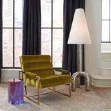 Jonathan Adler Acrylic Cylinder Table – Purple