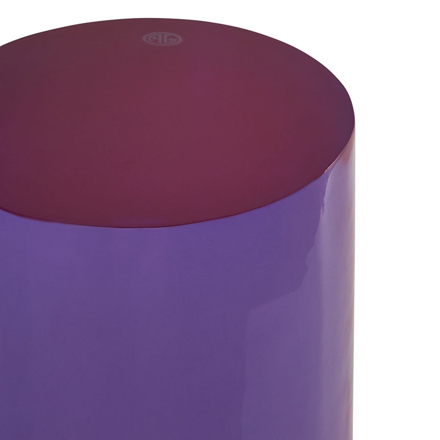 Jonathan Adler Acrylic Cylinder Table – Purple