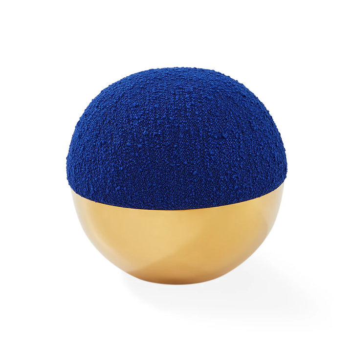 Jonathan Adler Alphaville Tuffet – Cirrus Cobalt Boucle