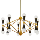 Jonathan Adler Caracas 16-Light Chandelier – Antique Brass