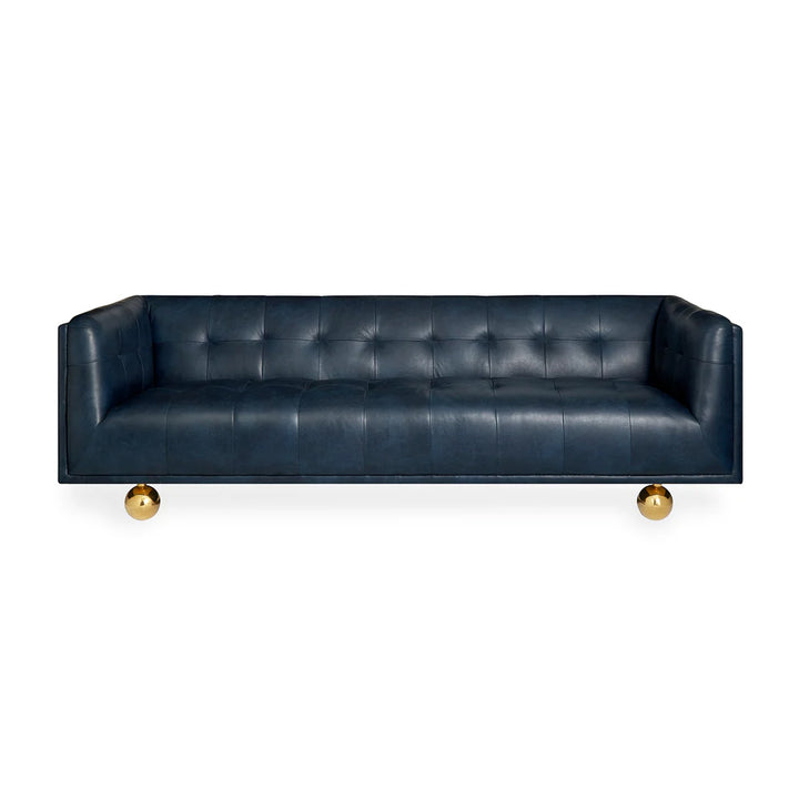 Jonathan Adler Claridge Sofa –  Brogue Navy Leather