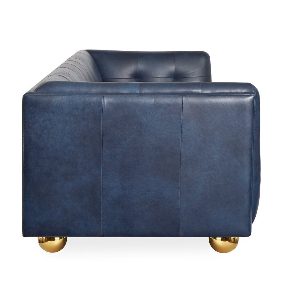 Jonathan Adler Claridge Sofa –  Brogue Navy Leather