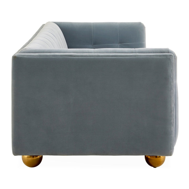 Jonathan Adler Claridge Sofa – Varese Faded Blue Velvet