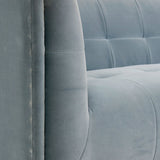 Jonathan Adler Claridge Sofa – Varese Faded Blue Velvet
