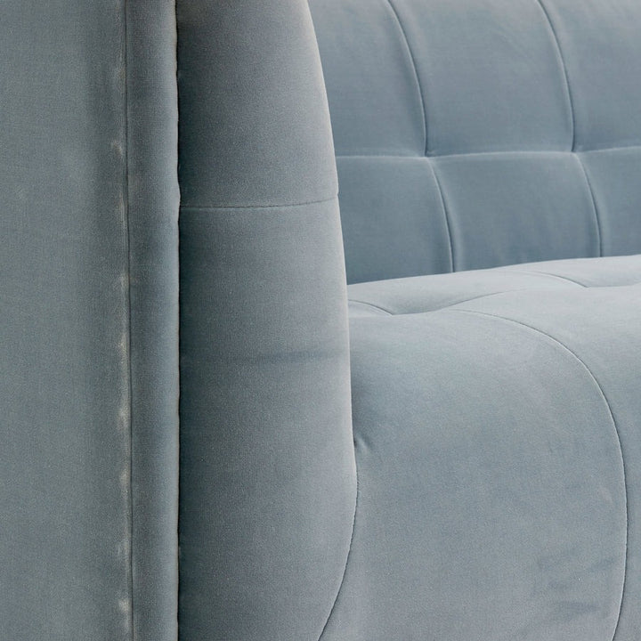 Jonathan Adler Claridge Sofa – Varese Faded Blue Velvet