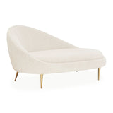 Jonathan Adler Ether Chaise in Olympus Oatmeal Boucle – Right Facing
