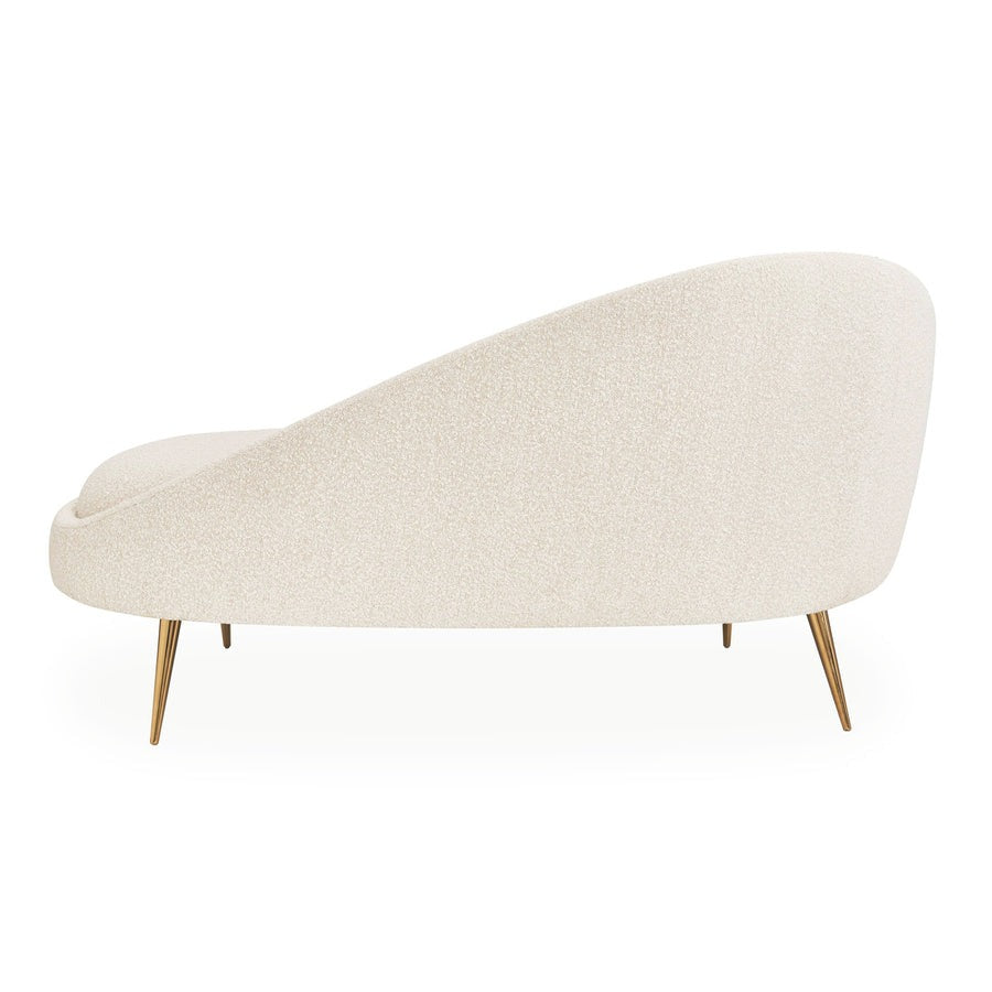 Jonathan Adler Ether Chaise in Olympus Oatmeal Boucle – Left Facing