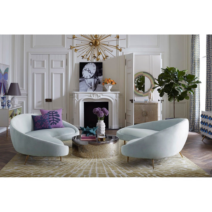 Jonathan Adler Ether Curved Sofa – Cirrus Sky