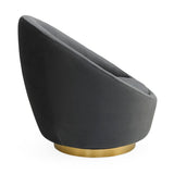 Jonathan Adler Ether Swivel Chair – Bergamo Charcoal