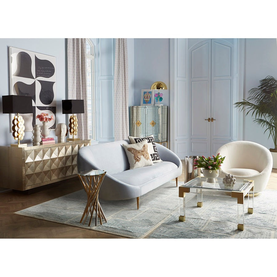 Jonathan Adler Ether Swivel Chair – Bergamo Snow