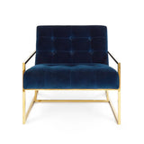Jonathan Adler Goldfinger Lounge Chair – Rialto Navy