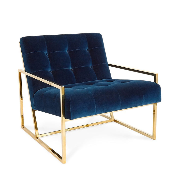 Jonathan Adler Goldfinger Lounge Chair – Rialto Navy