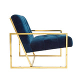 Jonathan Adler Goldfinger Lounge Chair – Rialto Navy