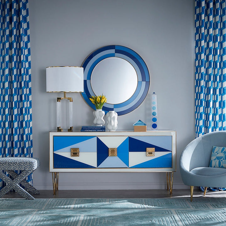 Jonathan Adler Harlequin Round Mirror